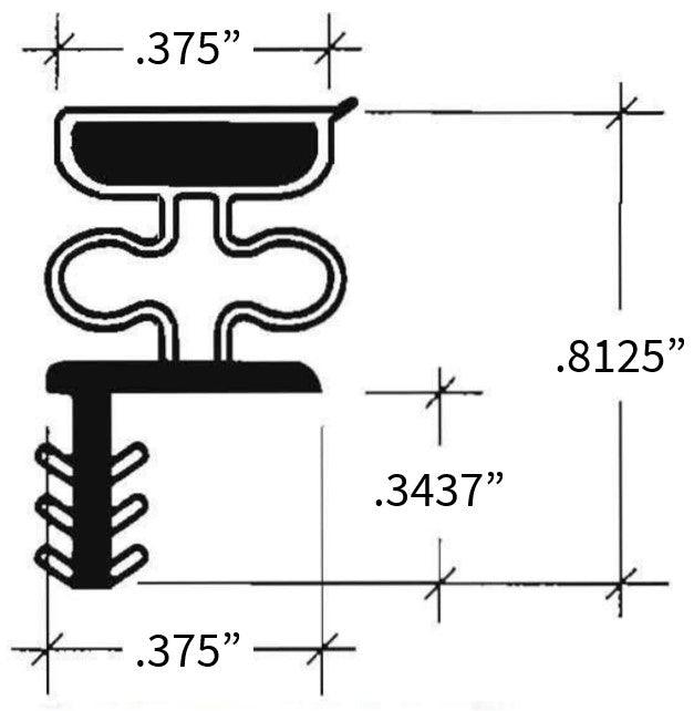 High Reach Magnetic Weatherstrip - Pease Doors: The Door Store