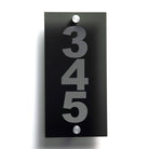 Customizable Glass Address Plaque - Pease Doors: The Door Store