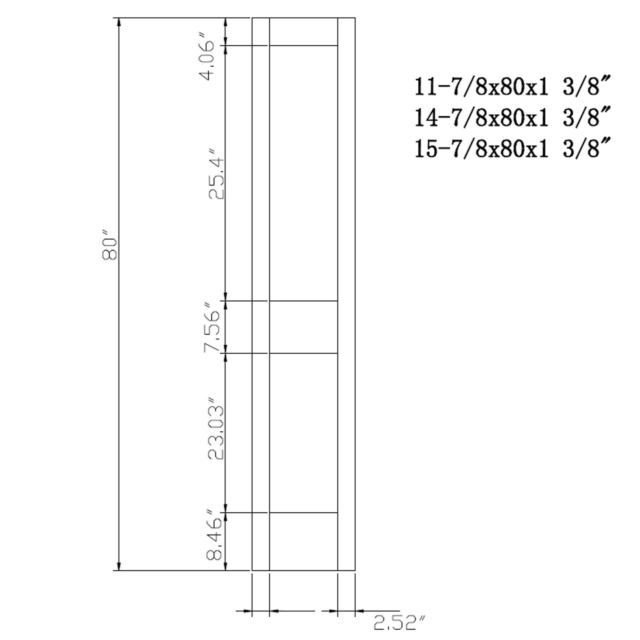 Solid Wood Interior Door Slab (2 Panel Shaker, Primed) - Pease Doors: The Door Store