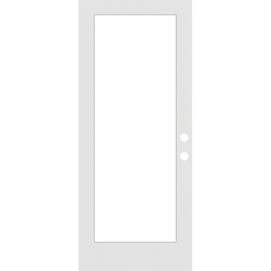 36" x 80" Smooth Fiberglass Entry Door Slab (6 Panel) - Pease Doors: The Door Store