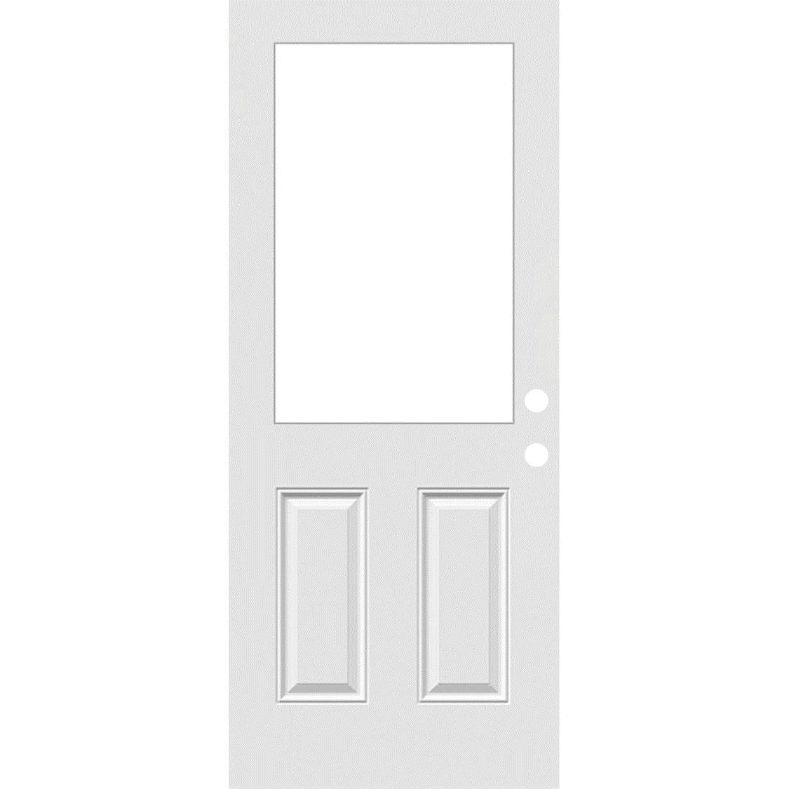 36" x 80" Smooth Fiberglass Entry Door Slab (6 Panel) - Pease Doors: The Door Store