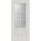 Clear Simulated 6 Lite Glass and Frame Kit (3/4 Lite 24" x 50" Frame Size) - Pease Doors: The Door Store