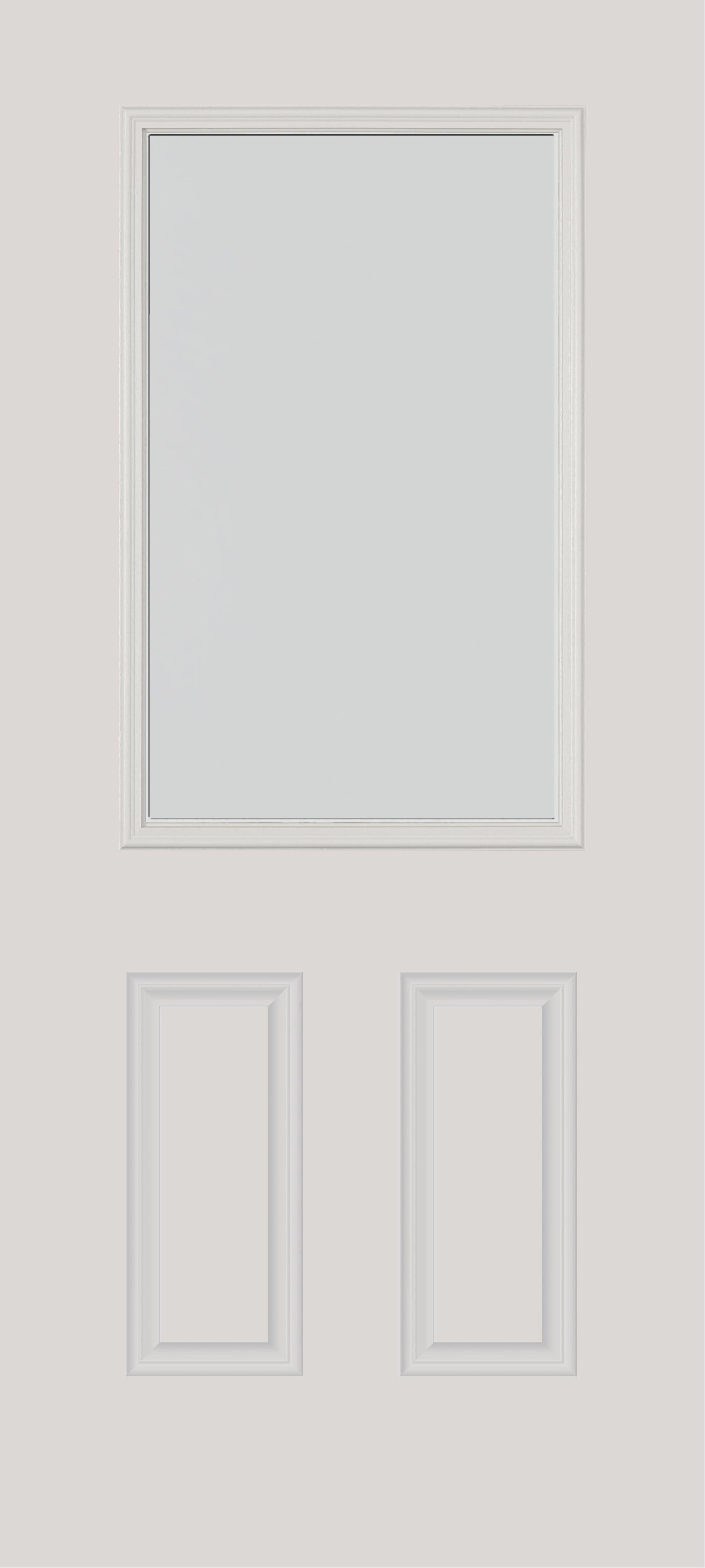 Frost Glass and Frame Kit (Half Lite 24" x 38" Frame Size) - Pease Doors: The Door Store