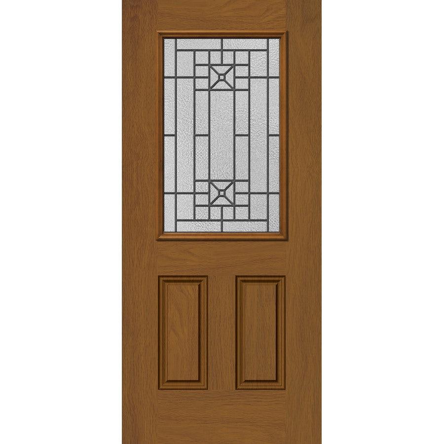 Lisbon Glass and Frame Kit (Half Lite 24" x 38" Frame Size) - Pease Doors: The Door Store