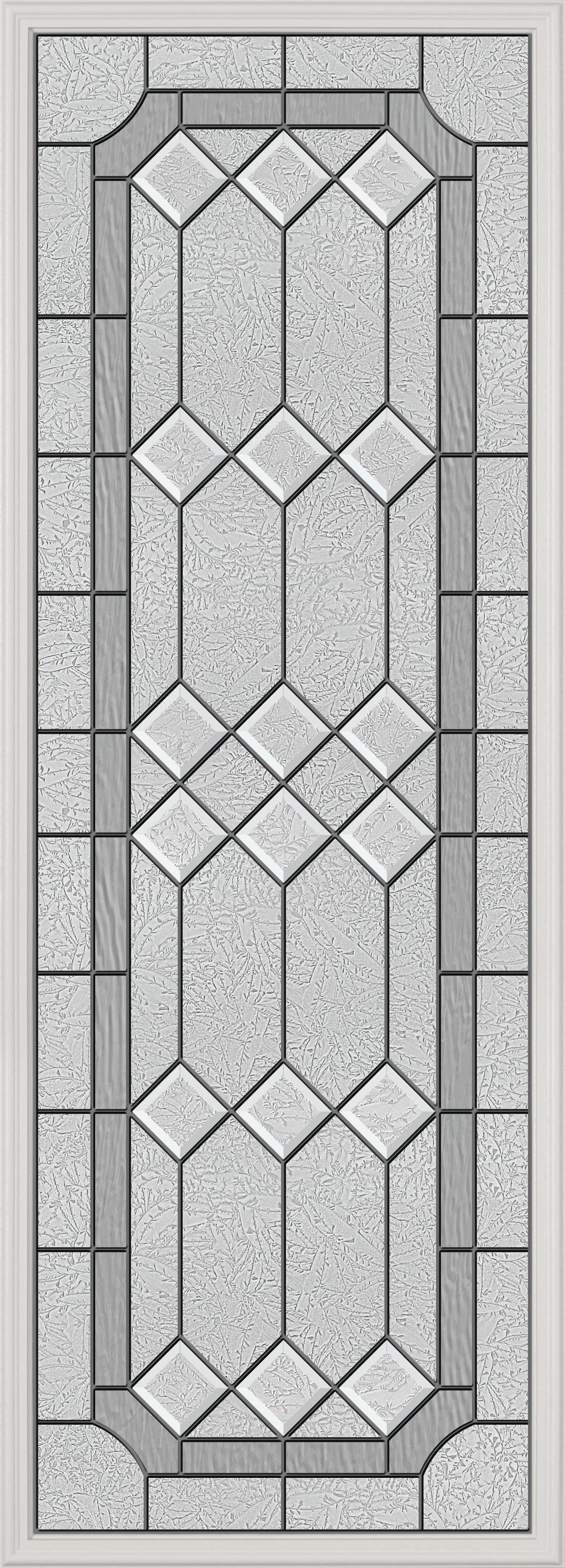 Stratford Glass and Frame Kit (Full Lite 24" x 66" Frame Size) - Pease Doors: The Door Store