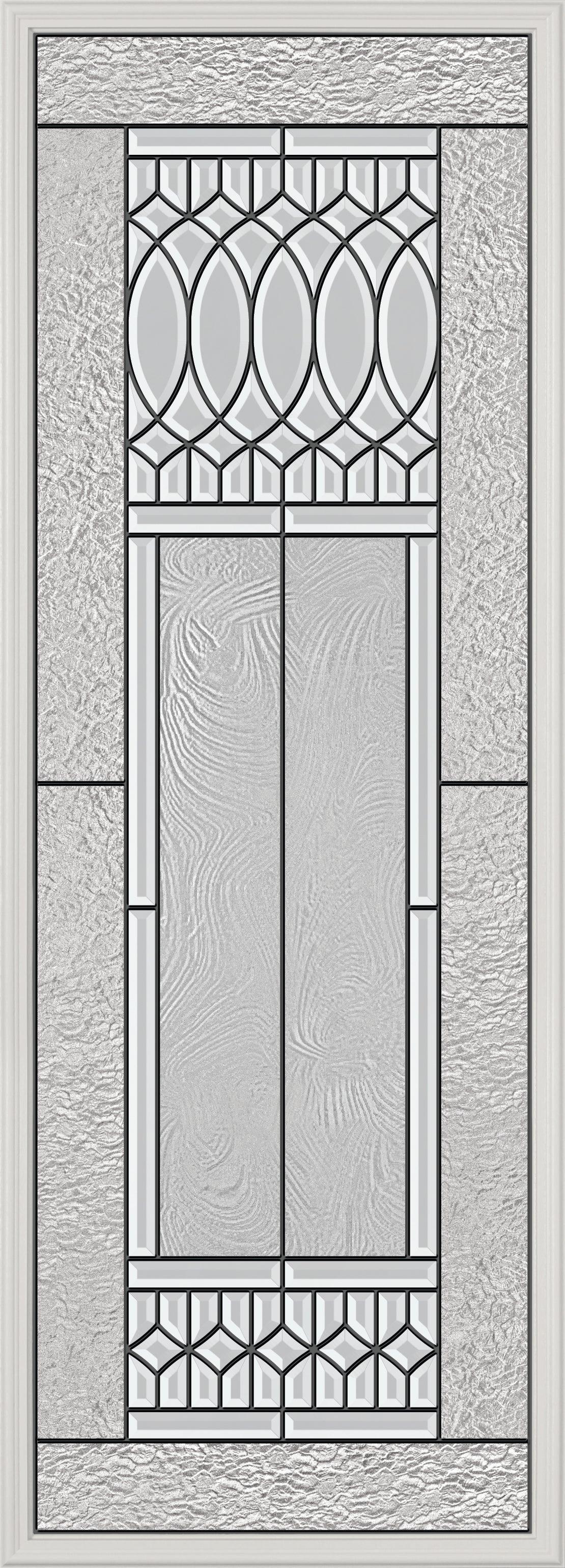 Harlow Glass and Frame Kit (Full Lite 24" x 66" Frame Size) - Pease Doors: The Door Store