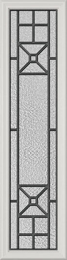 Lisbon Glass and Frame Kit (Half Sidelite 10" x 38" Frame Size) - Pease Doors: The Door Store