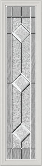 Stratford Glass and Frame Kit (Half Sidelite 10" x 38" Frame Size) - Pease Doors: The Door Store