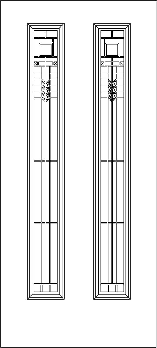 Hudson Glass and Frame Kit (Full Sidelite 9" x 66" Frame Size) - Pease Doors: The Door Store