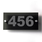 Customizable Glass Address Plaque - Pease Doors: The Door Store