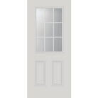 Clear Simulated 9 Lite Glass and Frame Kit (Half Lite 24" x 38" Frame Size) - Pease Doors: The Door Store