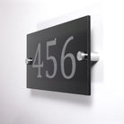 Customizable Glass Address Plaque - Pease Doors: The Door Store