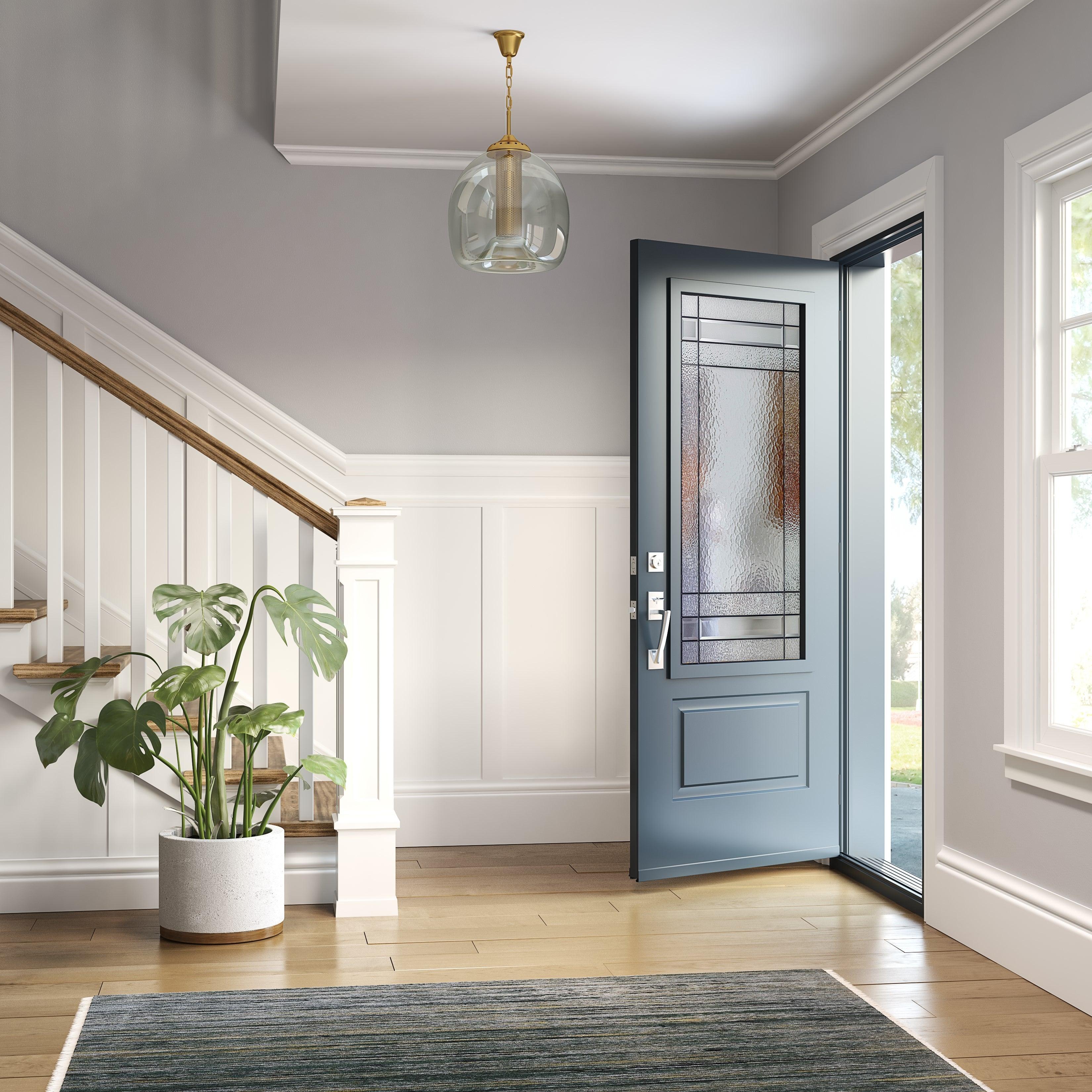 Connecticut Glass and Frame Kit (Half Sidelite 10" x 38" Frame Size) - Pease Doors: The Door Store