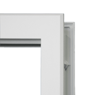 Raise & Lower Blinds Glass and Frame Kit (3/4 Sidelite 10" x 50" Frame Size) - Pease Doors: The Door Store