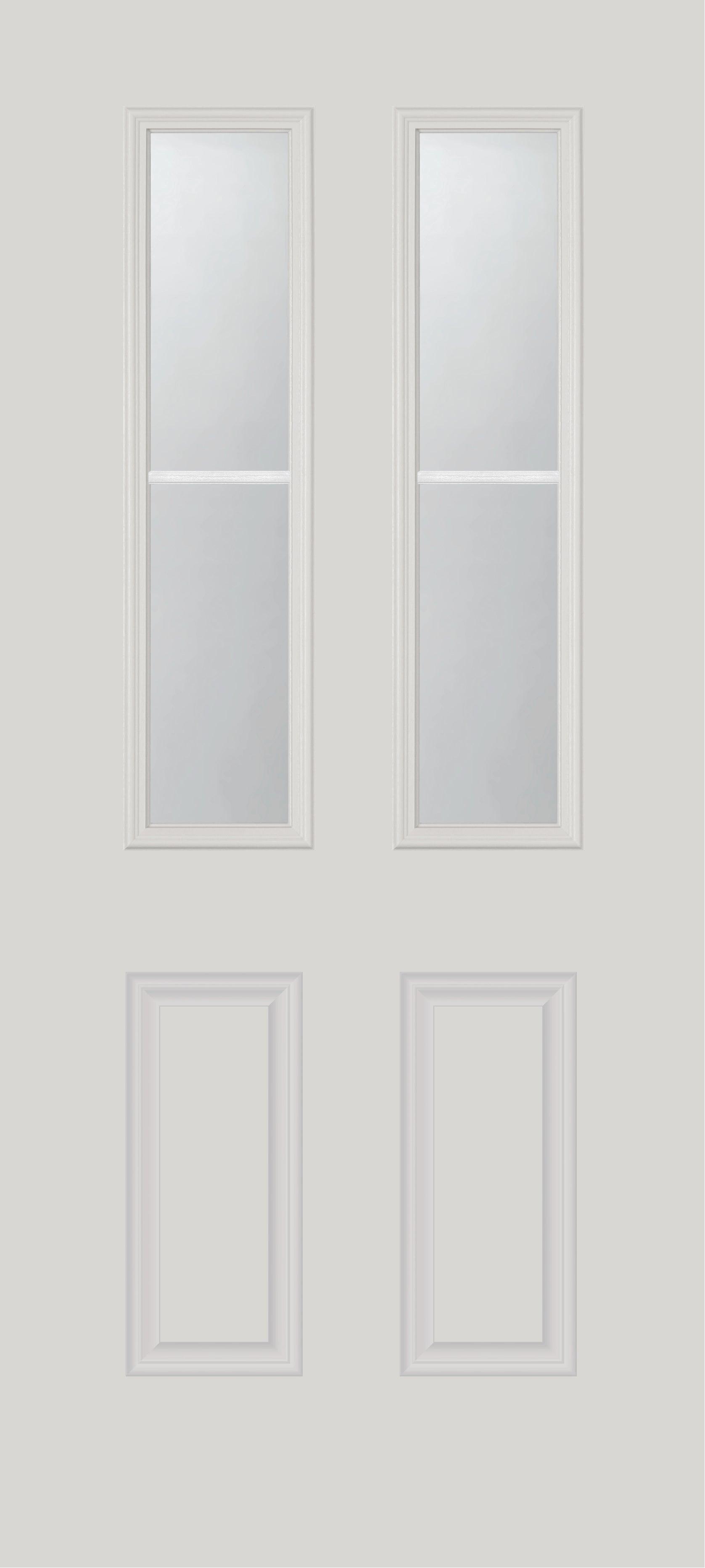 Clear 2 Lite Glass and Frame Kit (Half Sidelite 10" x 38" Frame Size) - Pease Doors: The Door Store