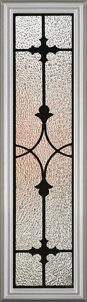 Charleston Glass and Frame Kit (Half Sidelite 10" x 38" Frame Size) - Pease Doors: The Door Store