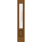 Frost Glass and Frame Kit (3/4 Sidelite 10" x 50" Frame Size) - Pease Doors: The Door Store