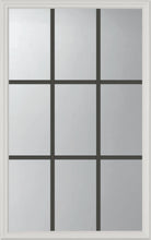 Grills Between Glass 9 Lite Glass and Frame Kit (Half Lite) - Pease Doors: The Door Store