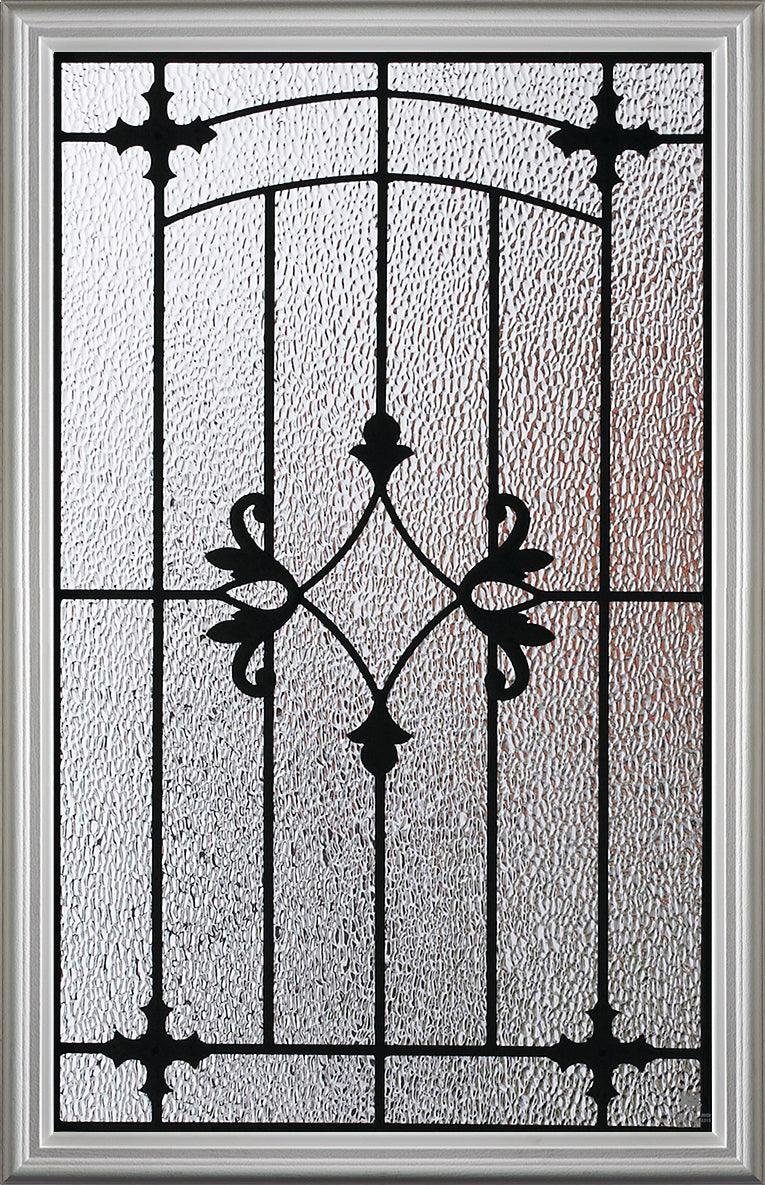 Charleston Glass and Frame Kit (Half Lite 24" x 38" Frame Size) - Pease Doors: The Door Store