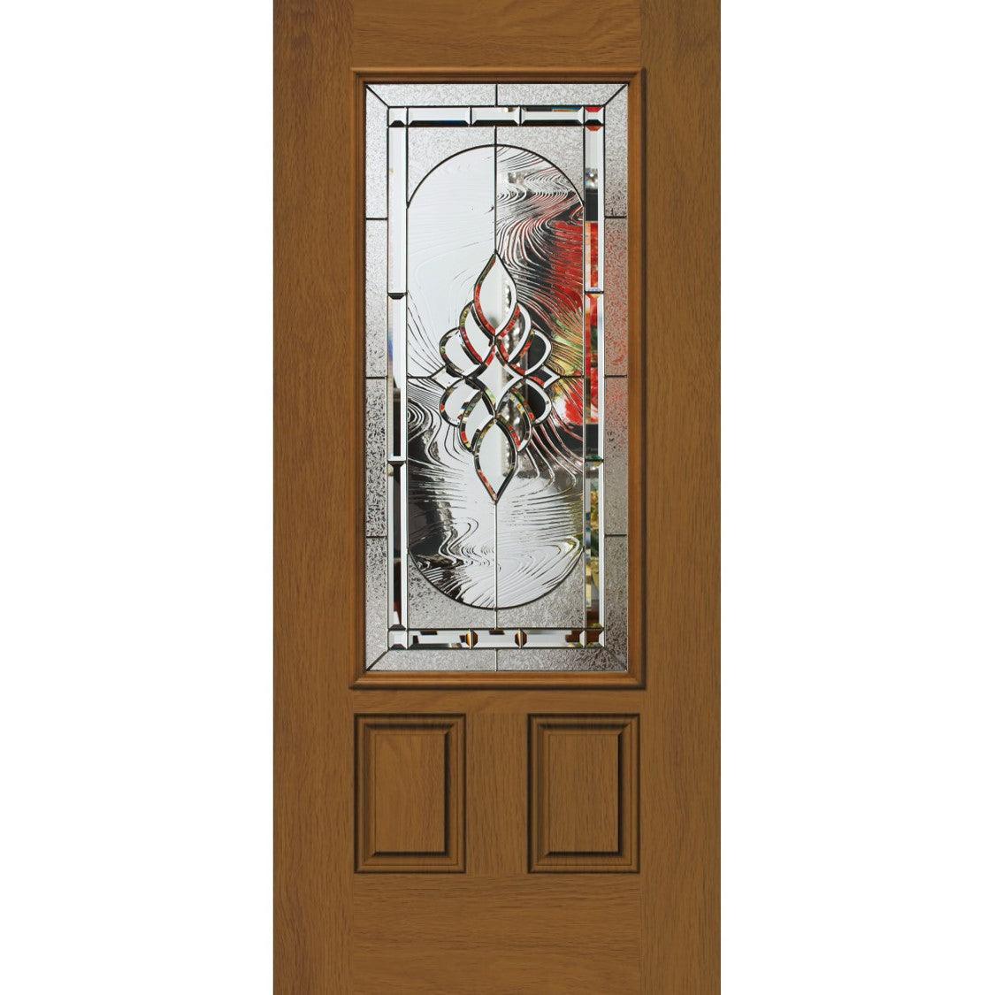 Saxon Glass and Frame Kit (3/4 Lite 24" x 50" Frame Size) - Pease Doors: The Door Store