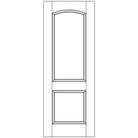 Mahogany Interior Door Slab (2 Panel Archtop) - Pease Doors: The Door Store