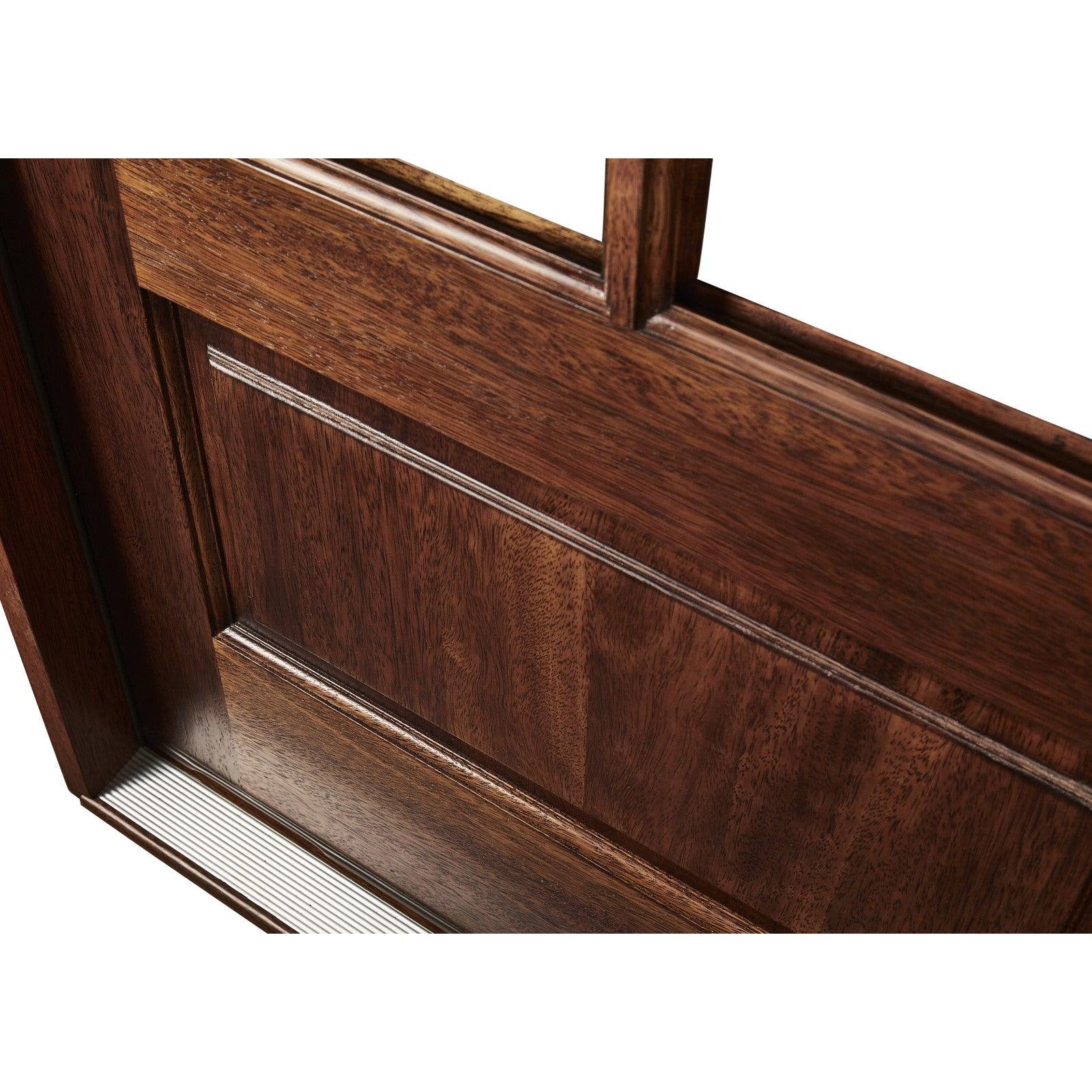 36" Prehung Mahogany Entry Door System (3/4 Glass 6 Lite) - Pease Doors: The Door Store