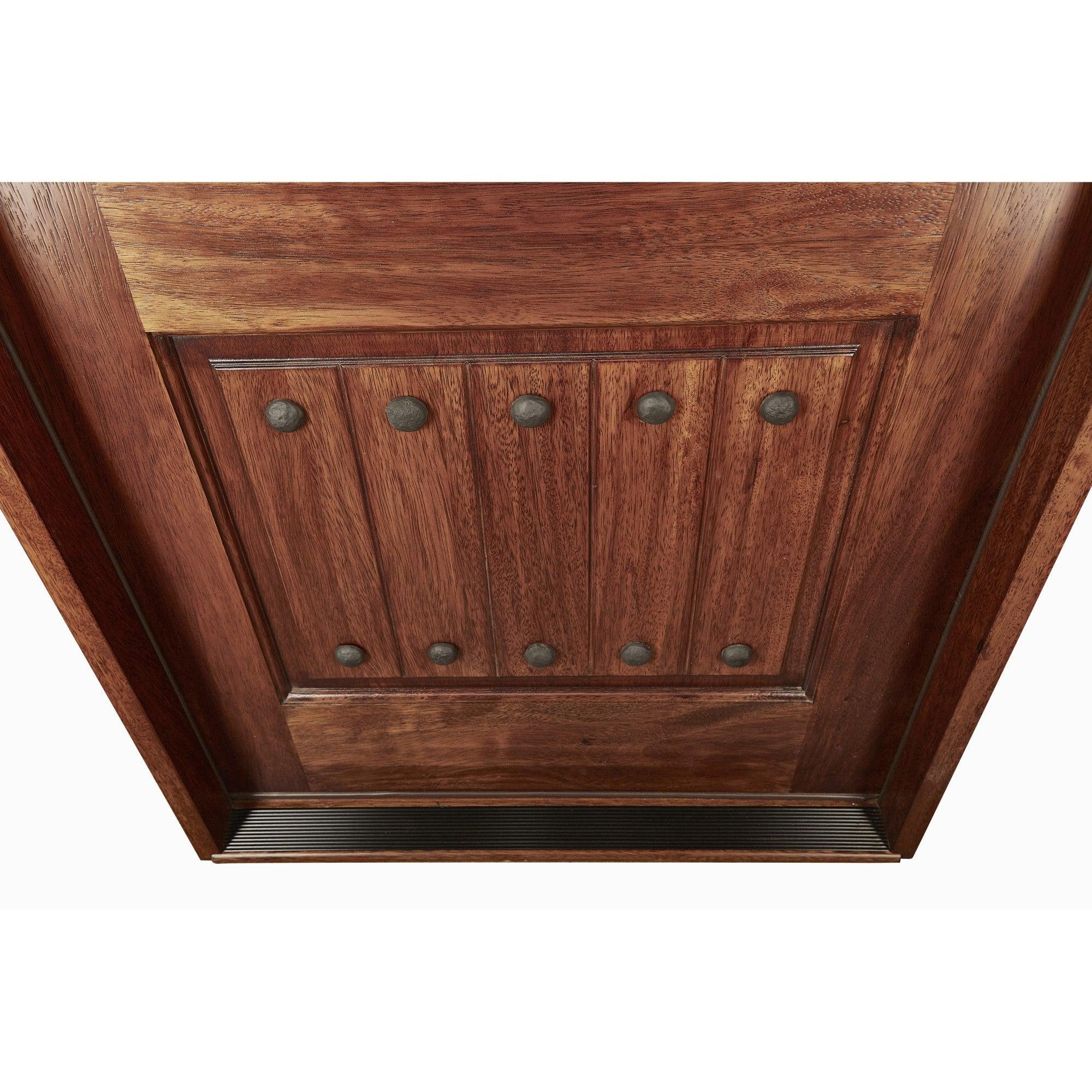 36" Prehung Mahogany Entry Door System (Speakeasy Clavos) - Pease Doors: The Door Store