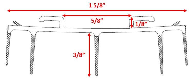 36" Pease Slide-On Steel Door Sweep - Pease Doors: The Door Store