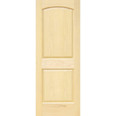 Poplar Interior Door Slab (2 Panel Archtop) - Pease Doors: The Door Store