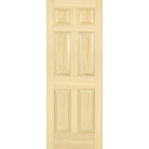 Poplar Interior Door Slab (6 Panel) - Pease Doors: The Door Store