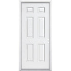 36" Smooth Fiberglass Entry Door & Framing Kit (6 Panel) - Pease Doors: The Door Store