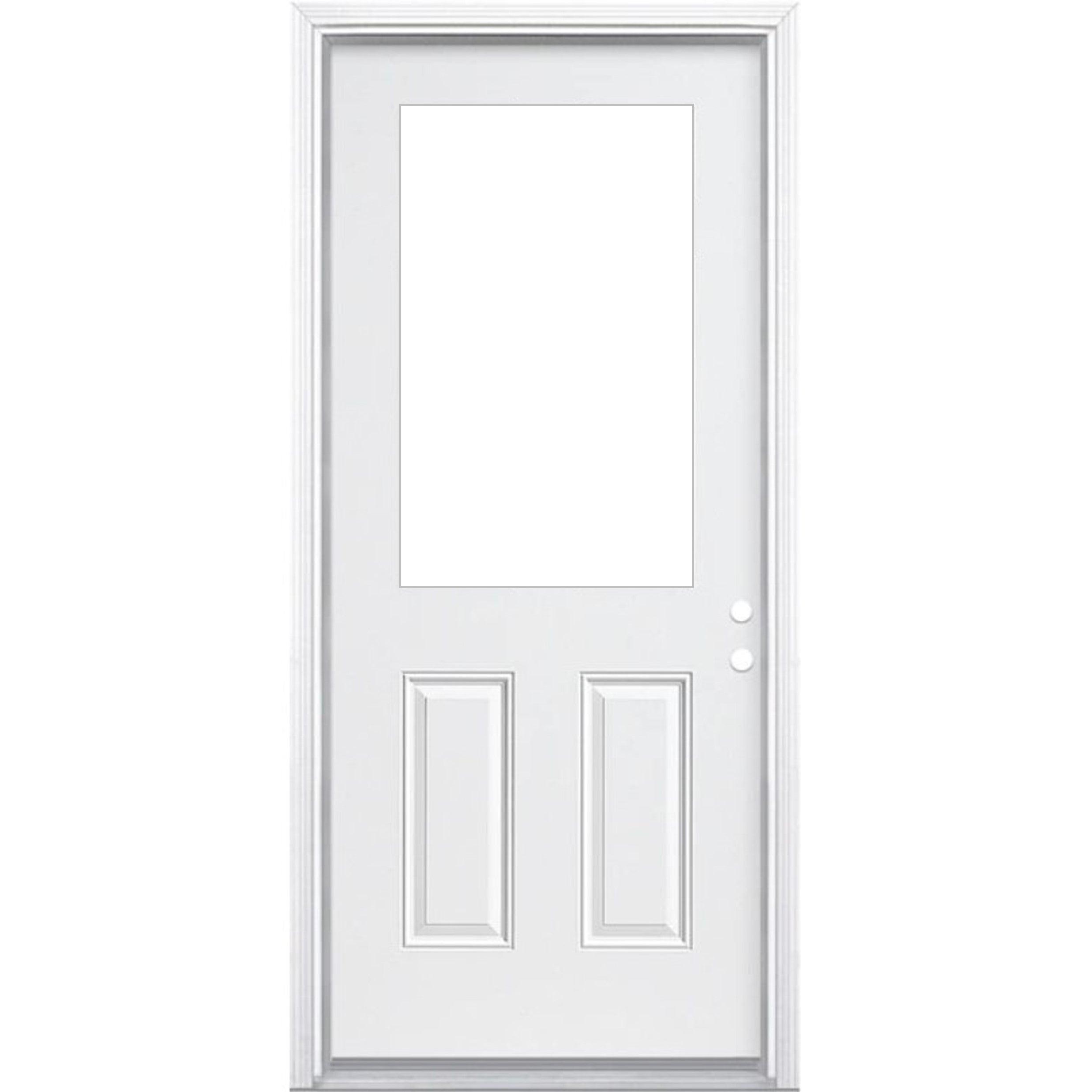 36" Smooth Fiberglass Entry Door & Framing Kit (6 Panel) - Pease Doors: The Door Store