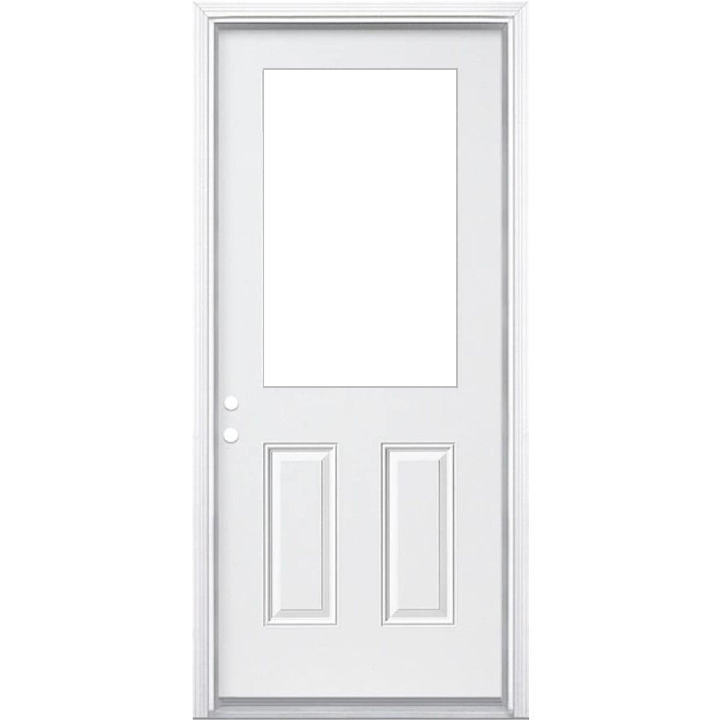 36" Smooth Fiberglass Entry Door & Framing Kit (6 Panel) - Pease Doors: The Door Store