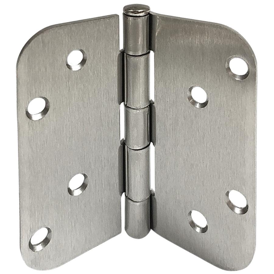 Pease Satin Nickel Hinge Set (4" x 4", 3 hinges in set) - Pease Doors: The Door Store