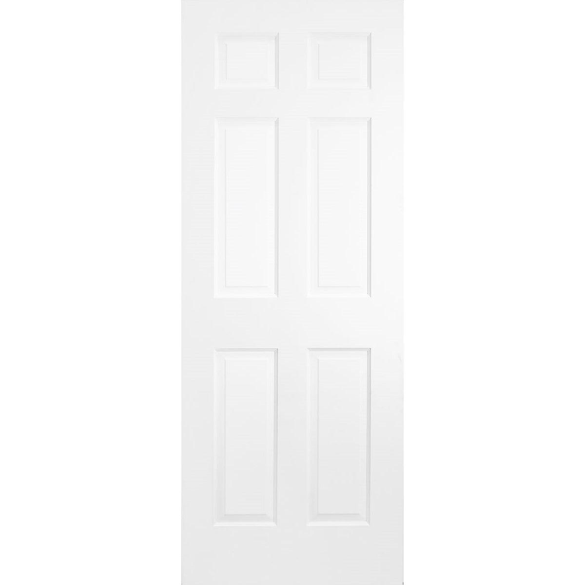 Solid Wood Interior Door Slab (6 Panel, Primed) - Pease Doors: The Door Store