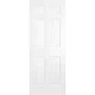 Solid Wood Interior Door Slab (6 Panel, Primed) - Pease Doors: The Door Store