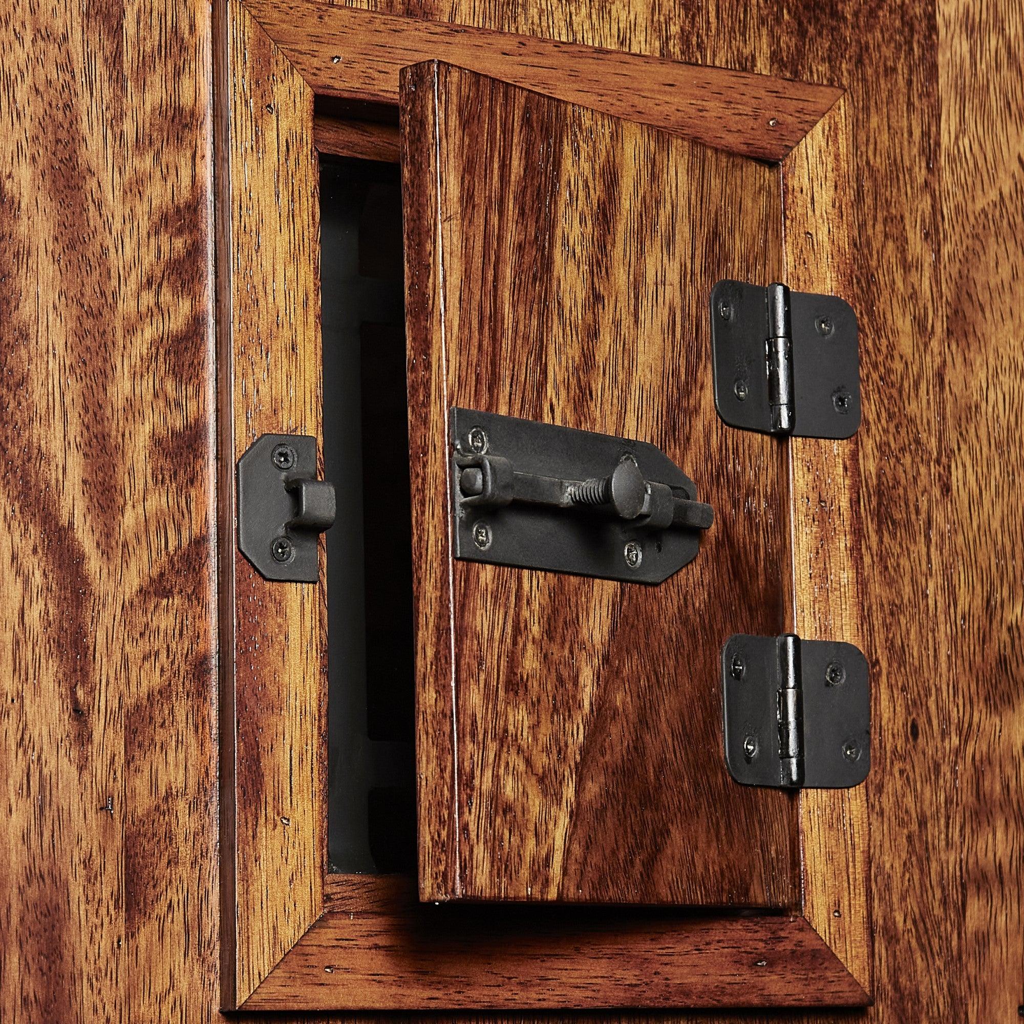 36" Prehung Mahogany Entry Door System (Speakeasy Clavos) - Pease Doors: The Door Store