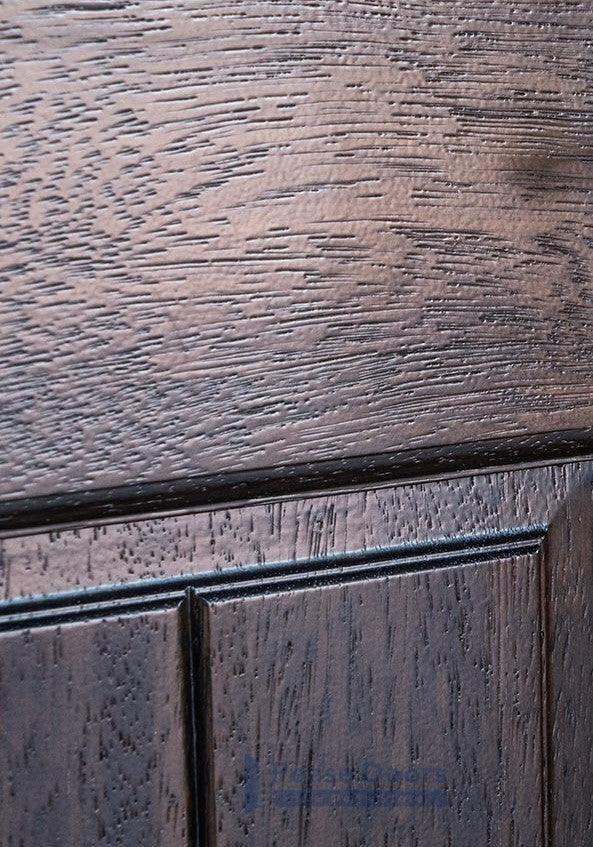 Mahogany Interior Door Slab (3 Panel V-Groove) - Pease Doors: The Door Store