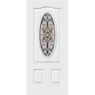 Wycroft Glass and Frame Kit (Small Oval 16" x 39" Frame Size) - Pease Doors: The Door Store